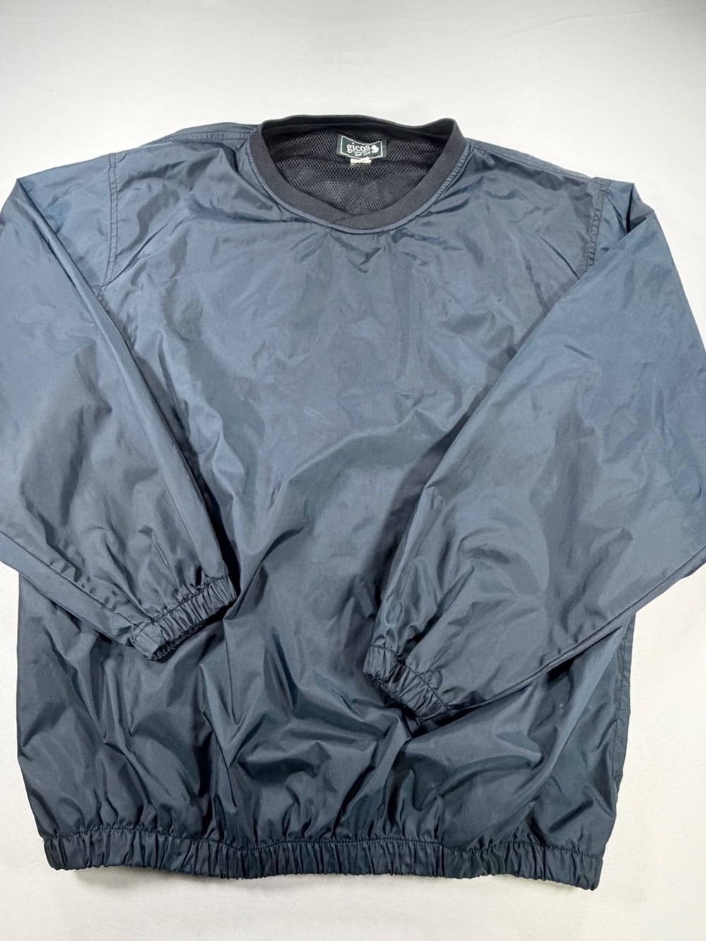 Vintage Gicos Golf Gear Men’s Large Black Pullover Windbreaker Golf Jacket